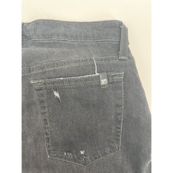 Joe's Jeans Size 27 Black Jael Wash Skinny Ankle Distressed Hem Jeans TGDJ3L5968 - Picture 3 of 6